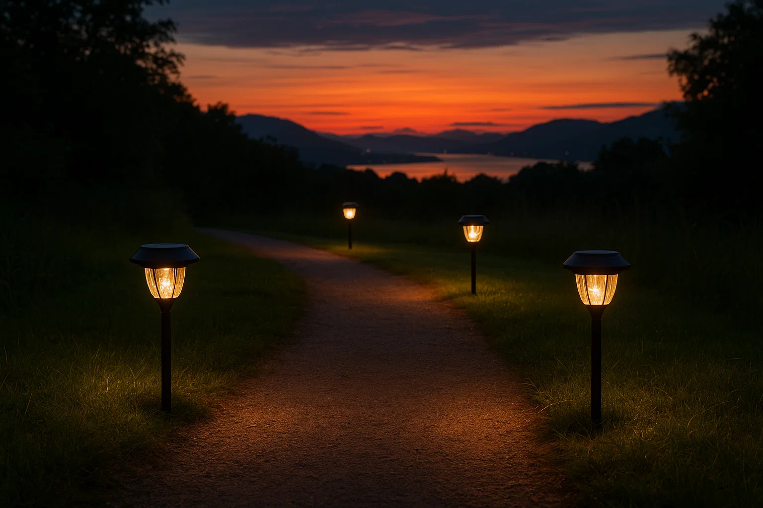 عنوان تصویری دسته چراغ خورشیدی