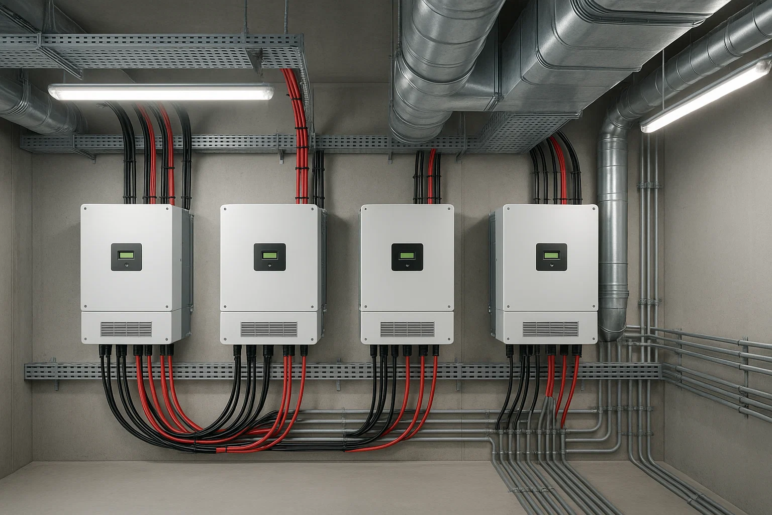 عنوان تصویری دسته اینورتر خورشیدی