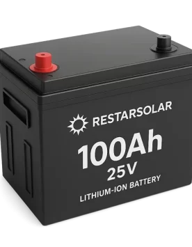 باتری ۱۰۰ آمپر ۲۵ ولت Restarsolar